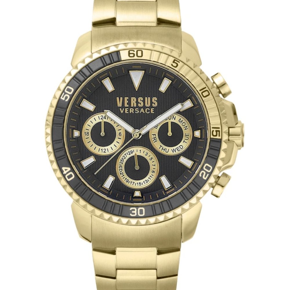 Versace Versus 45mm Gold Enamel Watch